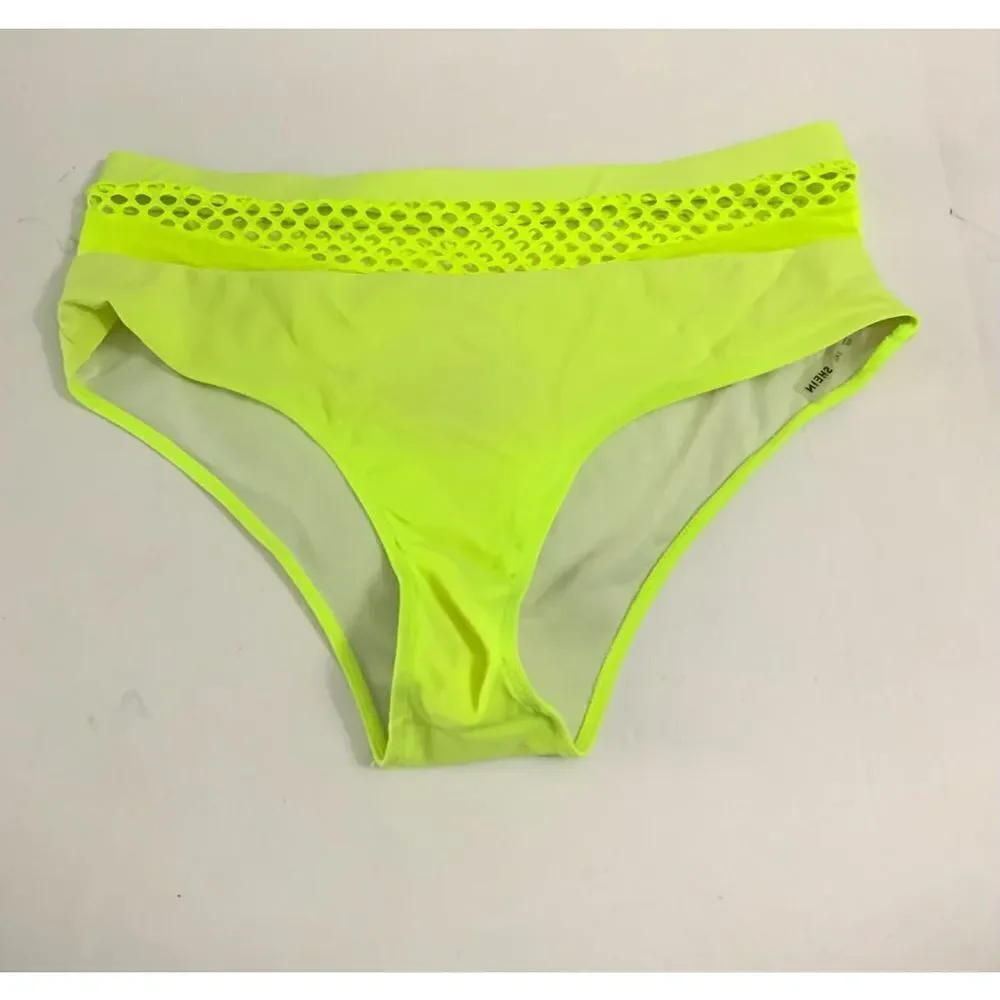 Neon Green Plus Size Bikini Bottoms